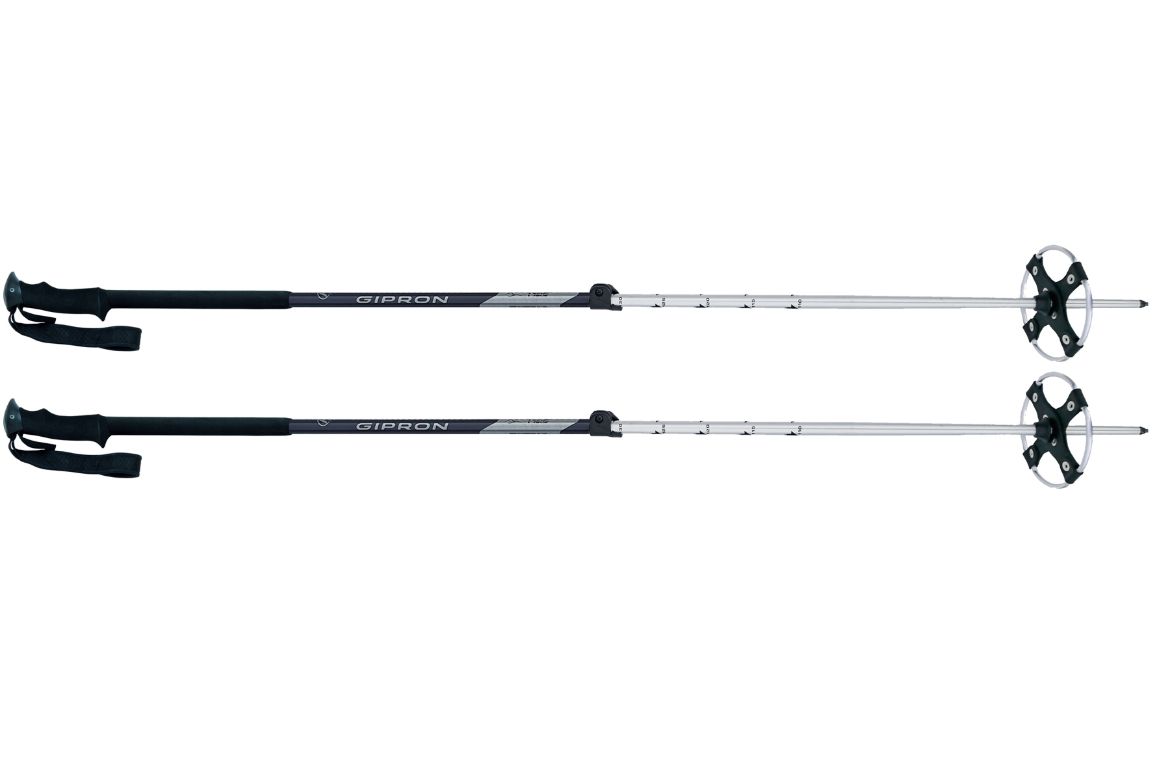 Bilde av Gipron 797 Rondane II, fjellskistav med lærtrinse SvartSølv